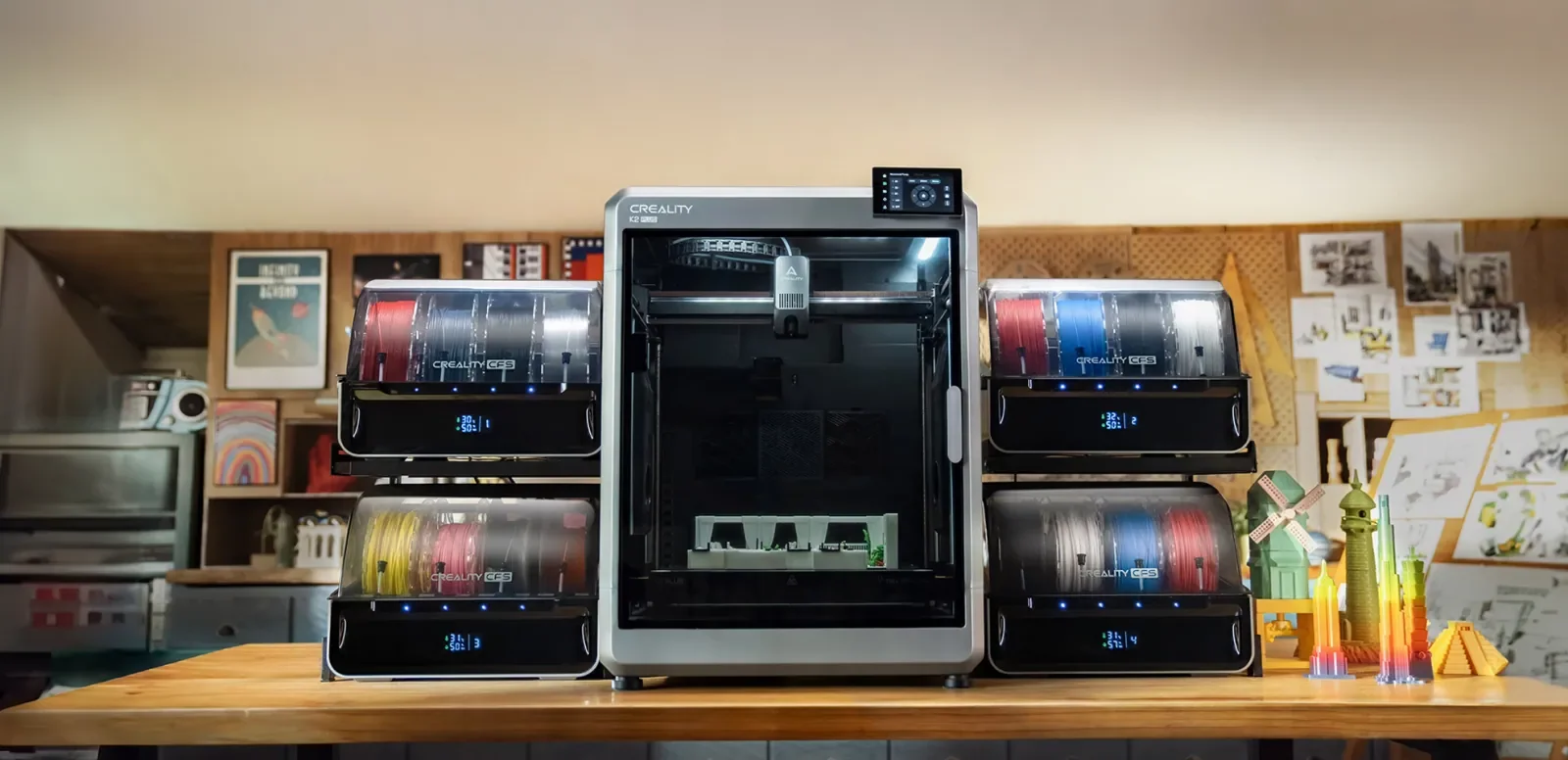 Creality K2 Plus Combo: Até 16 cores com quatro CFS