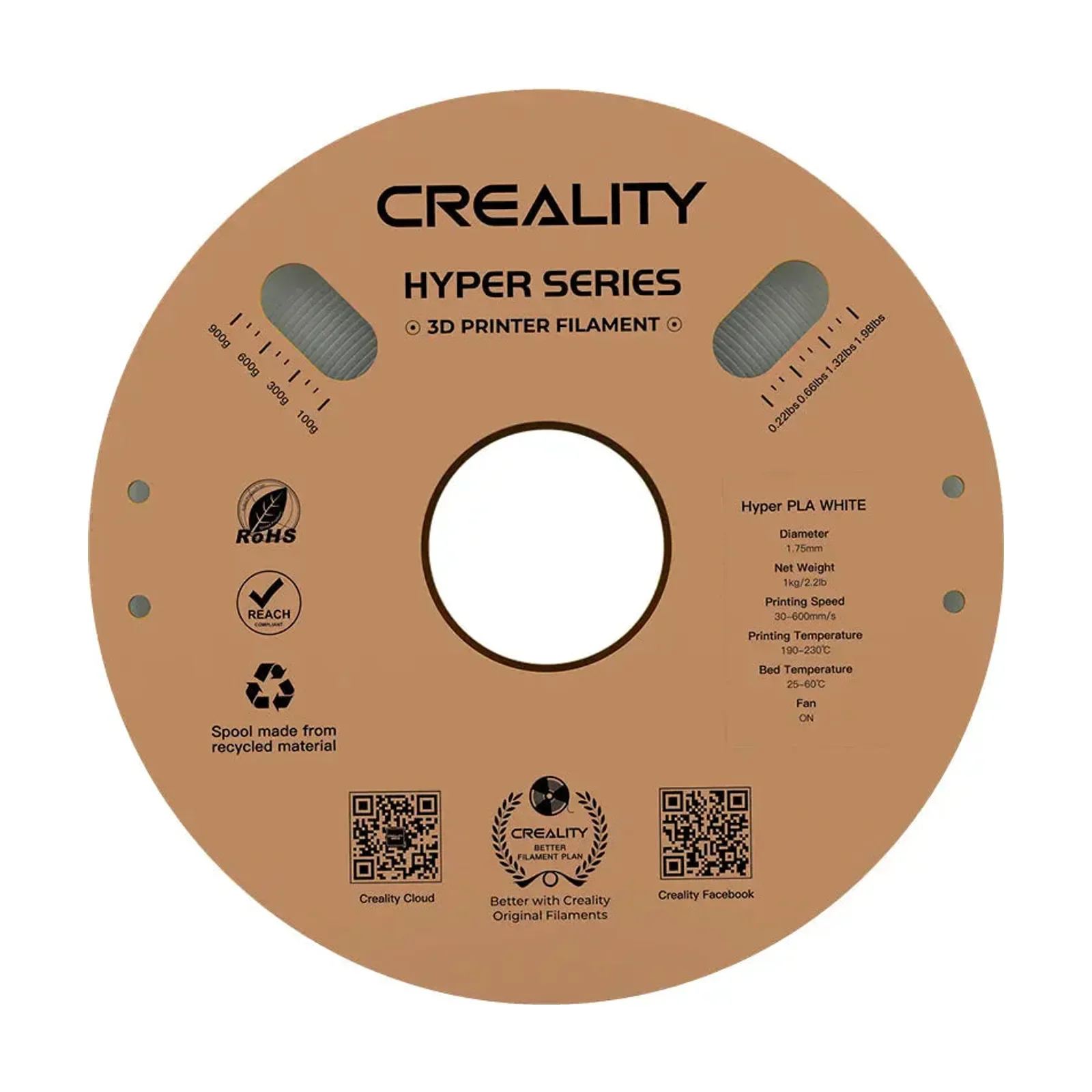 Creality Hyper PLA Branco, foto 3 de 3