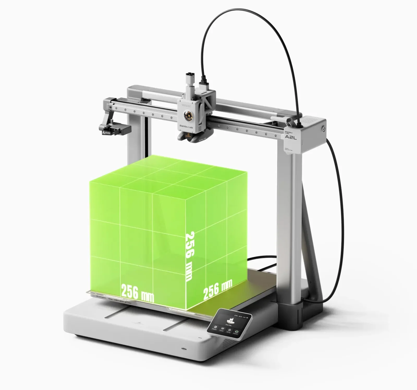 Bambu Lab A2L: Volume de 330 × 320 × 325 mm