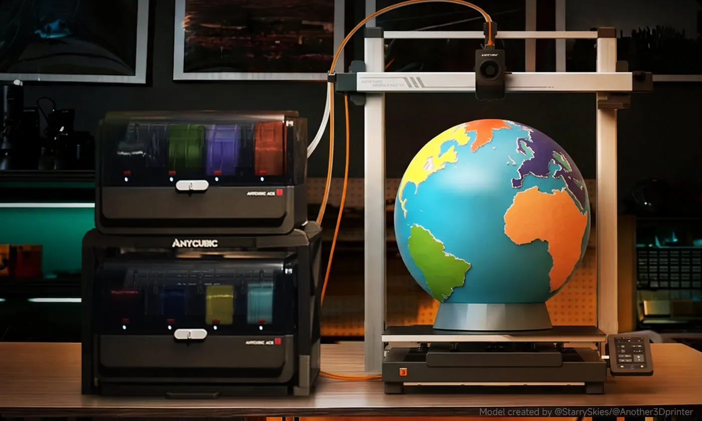 Anycubic Kobra 3 Max V2 Combo: Quatro cores de série com a ACE 2 Pro