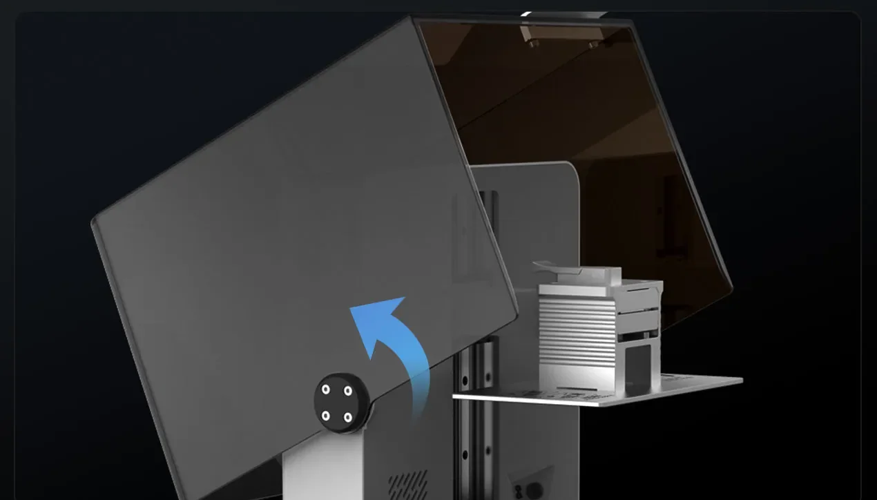 Anycubic Photon P1: Tampa que para em qualquer ângulo