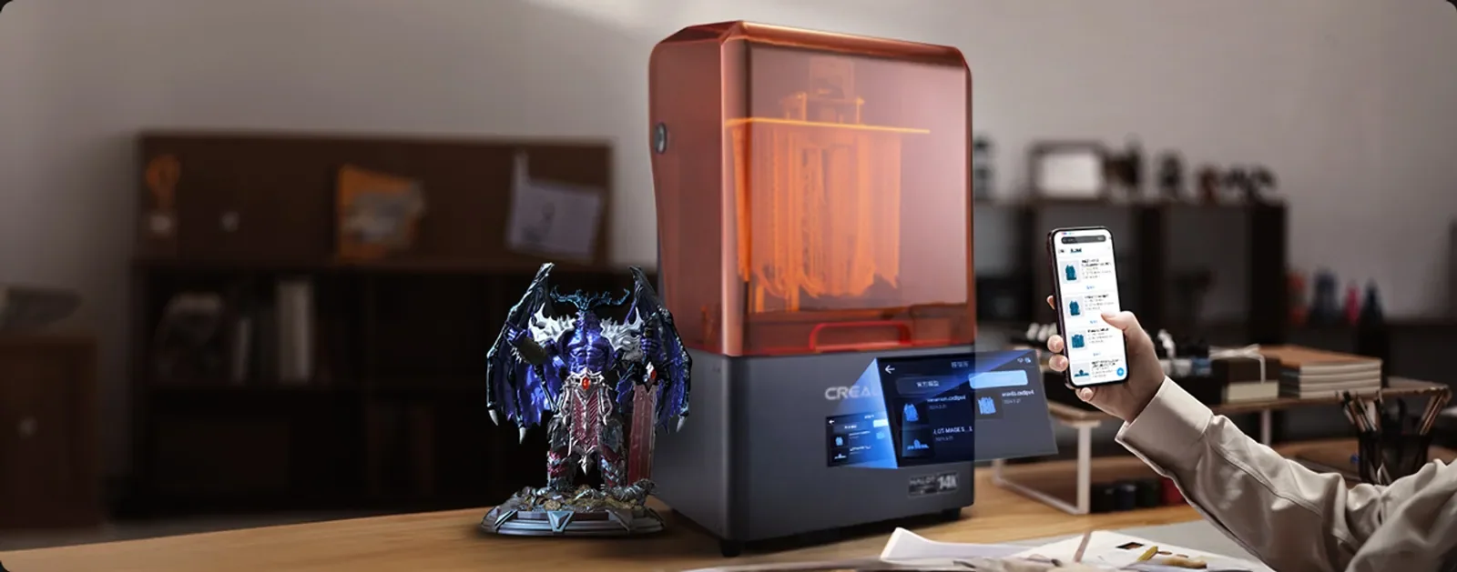 Creality HALOT-MAGE S 14K: Imprima de longe pelo celular ou PC