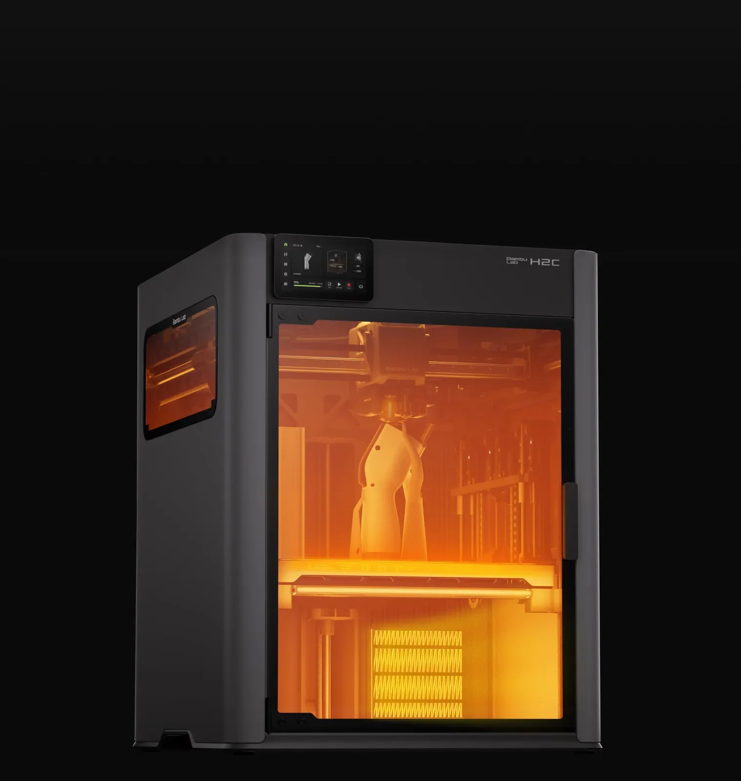 Bambu Lab H2C Combo: Sete bicos a 350 °C, câmara a 65 °C